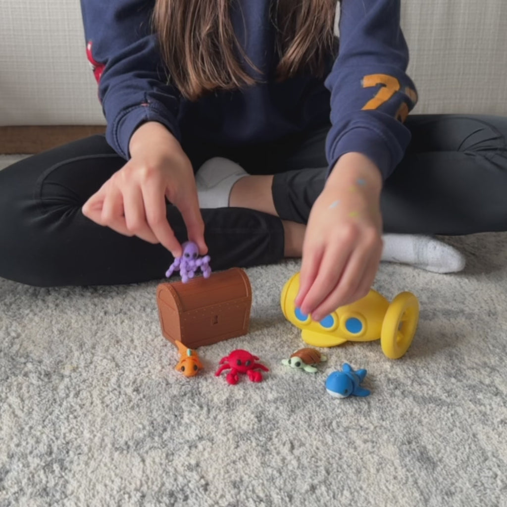 3D Printed Ocean Animals Playset