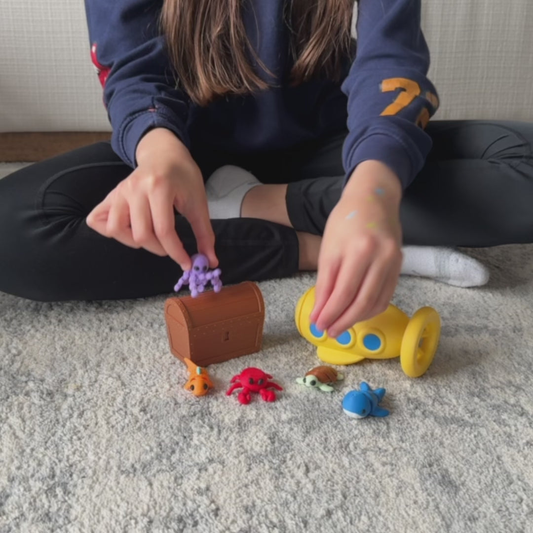 3D Printed Ocean Animals Playset