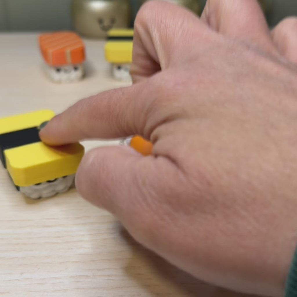 3D Printed Nigiri Sushi Fidget Clicker Toy