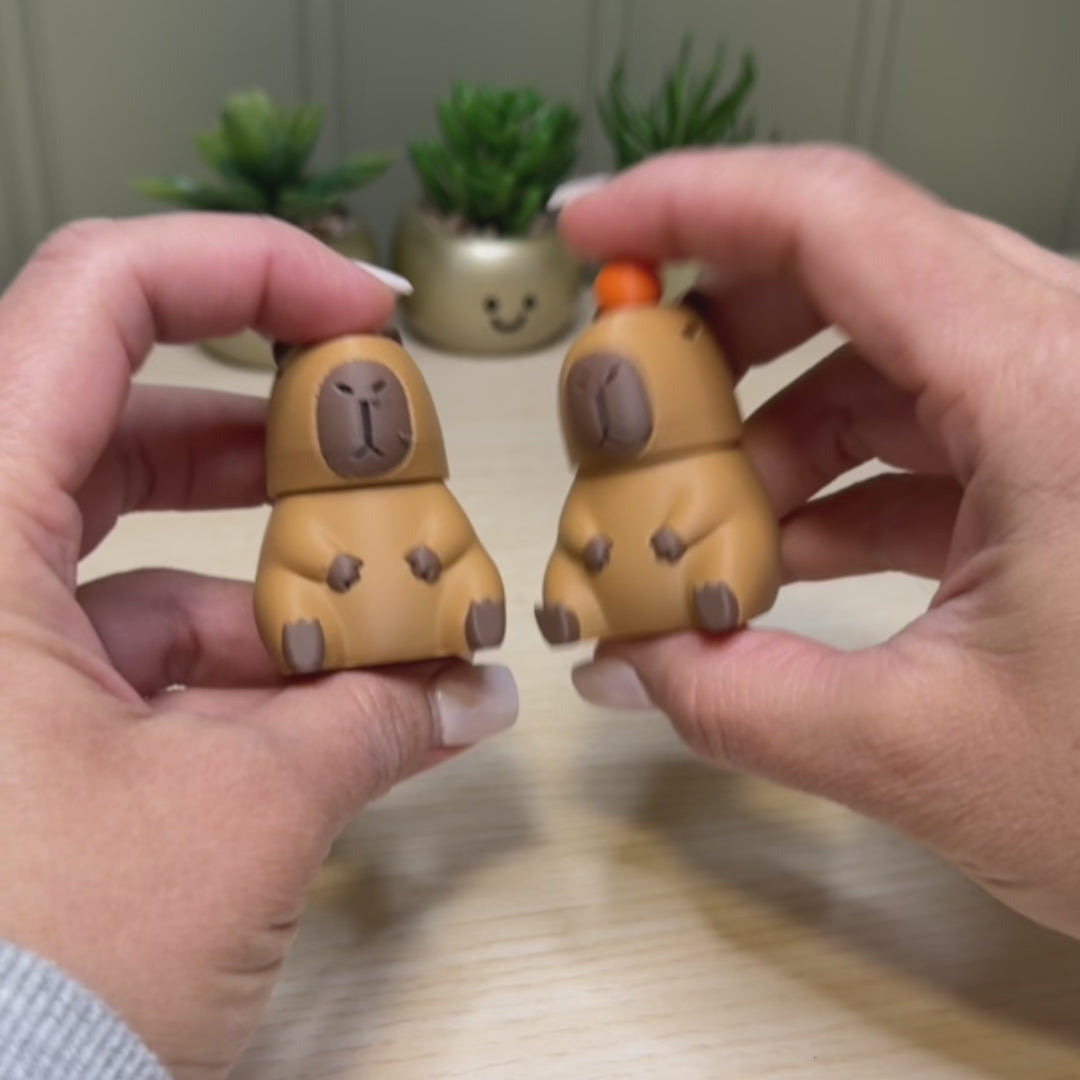 3D Printed Capybara Fidget Clicker Toy