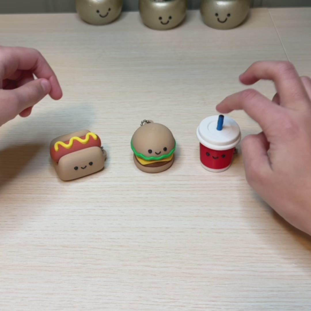 3D Printed Fast Food Fidget Clicker Toy