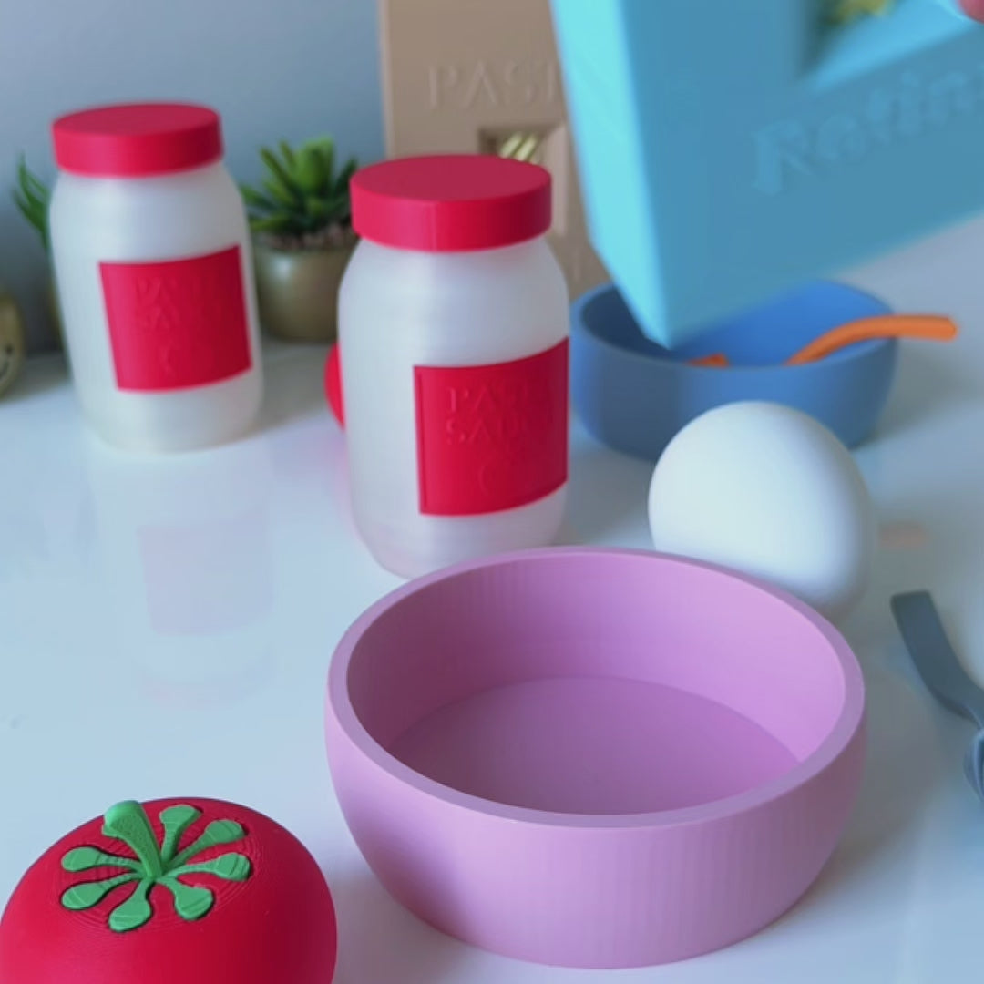 3D Printed Pasta Playset