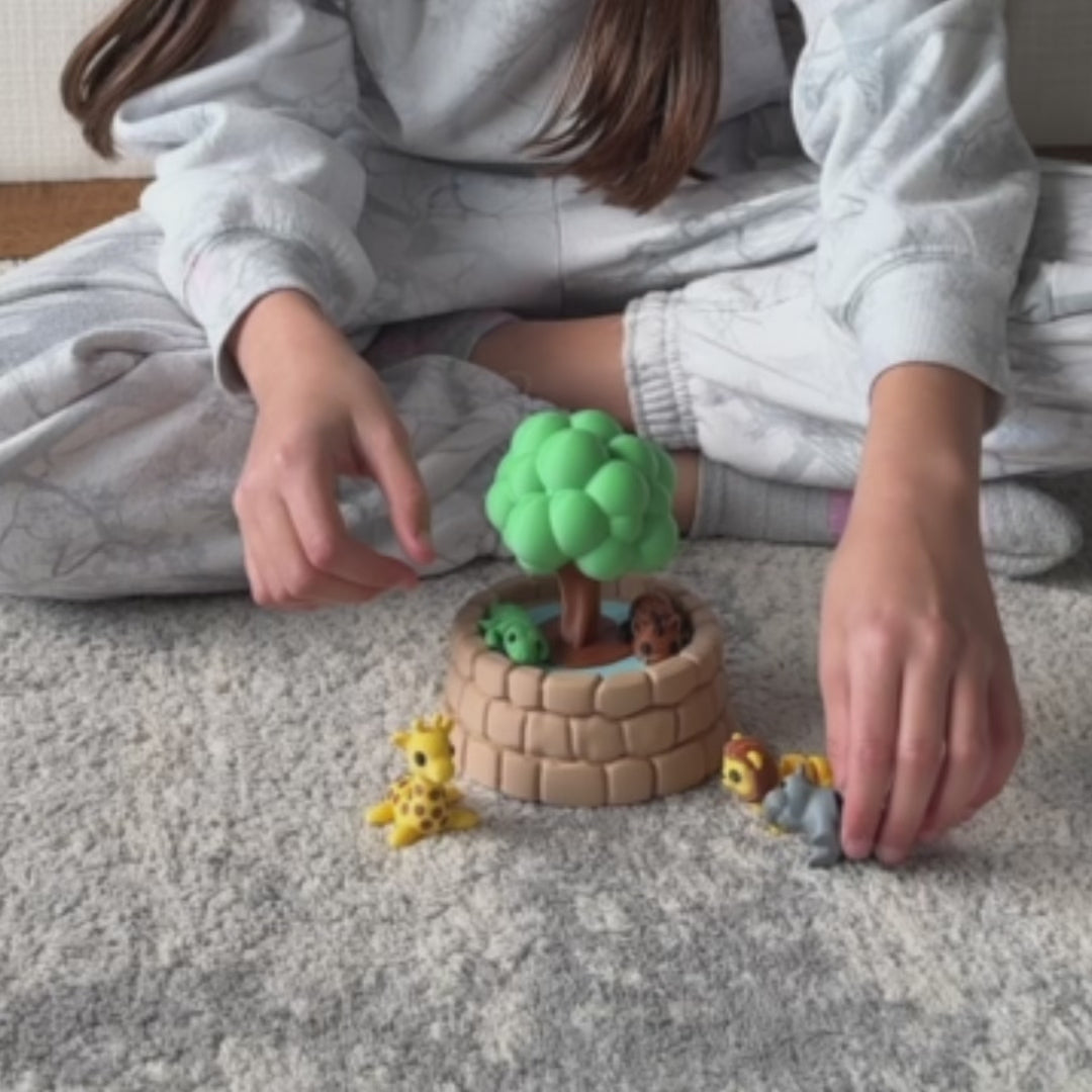 3D Printed Safari Animal Playset